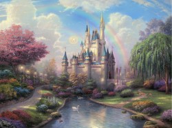 sauve-toi-la-vie-tappelle:  Some of Thomas Kinkade’s Disney