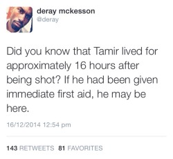 ablacknation:  Tamir Rice. 12 years old. Killed over a toy. 