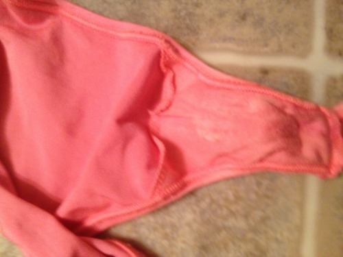  westpaula199 submitted this to dirtypants: love when they cum to me moist any hot..this one left a present on the bathroom floor for me…