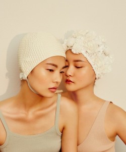 koreanmodel:  Swan Kim, Chun Ye Seul by Shin Seon Hye for Singles