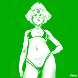 hatebitxx:  Peridot in microbikini and regular modes. Can’t