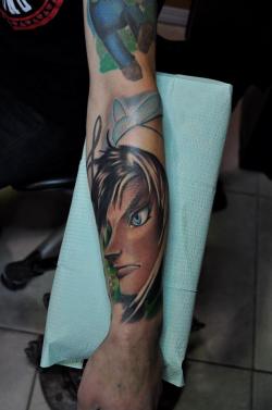 fuckyeahtattoos:  My awesome Link tattoo, added to my Nintendo