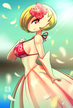 kenron-toqueen:  Mega Gardevoir Floral bikini version x u o)/Thanks