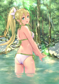 ecchi-is-ecchi:  木漏れ陽 | nica [pixiv] http://www.pixiv.net/member_illust.php?mode=medium&illust_id=45458830