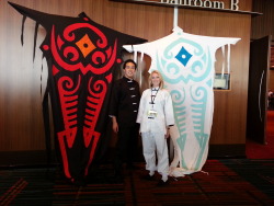 chaobunny:  These two amazing people made giant Raava and Vaatu