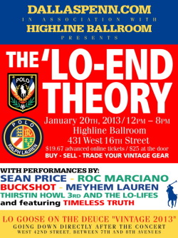 DallasPenn.com Presents: The ‘Lo End Theory (January 20th