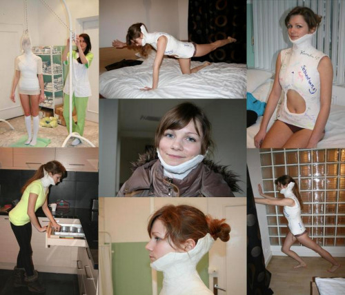 Young Women wearing a body brace (Medical Fetish & Bondage)from http://www.bracedlife.comtags: brace sightings, minerva cast pics