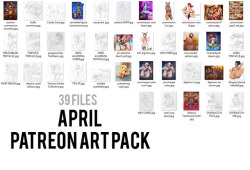 April patreon art pack full of sexy things for only ũ !!! Support
