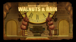 Walnuts & Rain - title carddesigned by Tom Herpichpainted