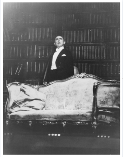 ronaldcmerchant:  Bela Lugosi on stage in 1951