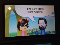 knight-of-rainbows:  kbghoul:  GUYS I MET BILLY MAYS  They have
