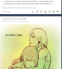 griifinclarke:  fyeahsasusaku so, Kaye does this count as a “thing”?