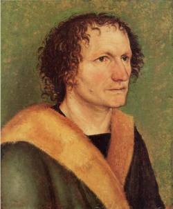 artist-durer:  Male portrait before green base, 1497, Albrecht