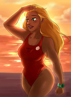 nikoniko808:  unnamed lifeguard from lilo and stitch for my patreon