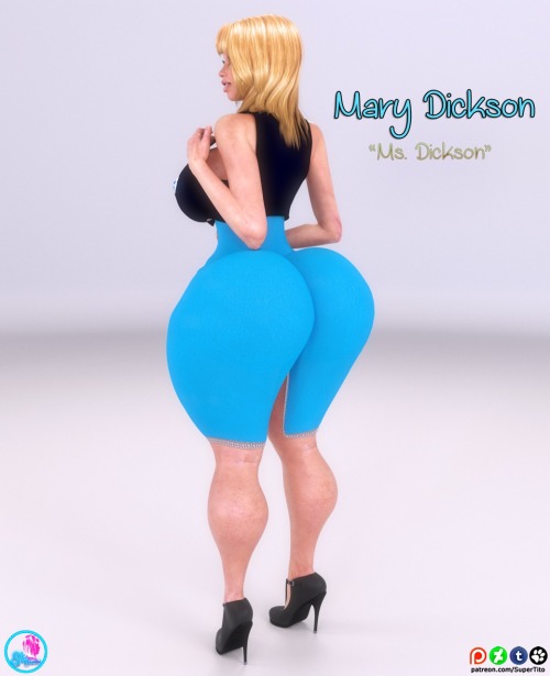 supertitoblog:  Here’s a brand new ST Babe and MILF Meet…..“Mary Dickson”    She is based of a woman I saw at work a couple of weeks ago and I just had to make a character out of her. I know for sure that that woman was a school teacher because