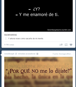 tomandonotaque:  dancingintheshadowsagain:  -Tuve miedo.  frases