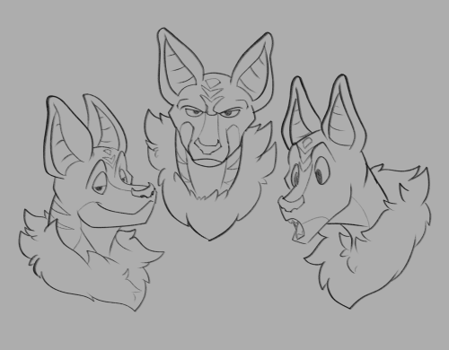 b&w expression sheet commissions for Hyrix over on twitter!