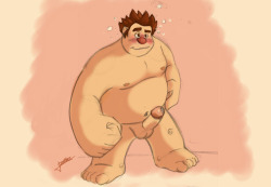 chubbiesplusart:  Just Ralph being cute and all did it on my