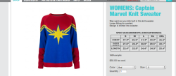 magic-balls-and-spanish-warships:  GUYS LINK: http://www.welovefine.com/8960-captain-marvel-knit-sweater.html#.VHaX22TF9UU