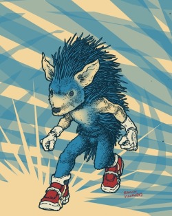 gamefreaksnz:  Sonic the Hedgehog - by Ramon Villalobos Prints available at