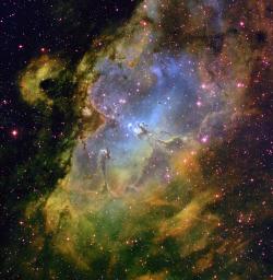 humanoidhistory:  A wide-field image of the Eagle Nebula, taken