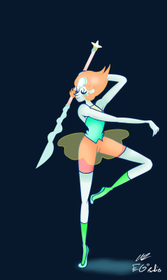 egotistical-radio:  Here is pearl from Steven Universe for my