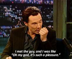 themeerkat:  Benedict talks about meeting Harrison Ford (Benedict
