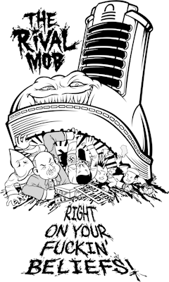 chunsworld:  *UNUSED* The Rival Mob design.“Boot Party”Illustrator.