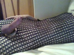 kayden-kox:  Bought myself a new fishnet body-stocking. This