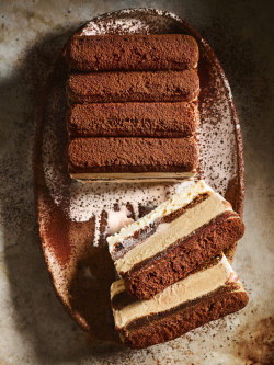 sweetoothgirl:    TIRAMISU ICE CREAM LAYER CAKE  