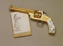 peashooter85:  Annie Oakley’s gold plated, engraved, and pearl