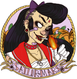 kawaiisharkarts:  anon asked for sailor mars and then i ended