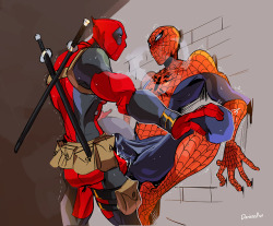 dariensfw: Spidey’s legs are in such beautiful cross twine