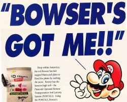 suppermariobroth:Different print ads for Mario is Missing seem