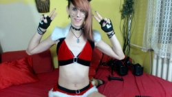 femmiecristine:  Join naught kitty for some xmas fun xd  chaturbate.com/femmiecristine/