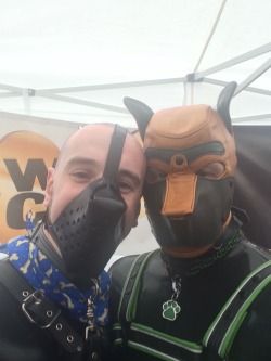 ak724095:  My bro Alpha Max and I at Folsom 2014  Pup! Your dog