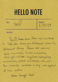 redrule:  I need “the One”soul mate. The Musical taste/friend/lets