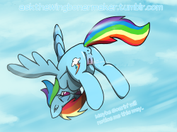 Rainbow Dash Seeking Attention  This was orginally made for the