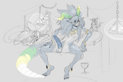 potionaholic:Random Pachua sketches in couple of his forms.Sketched