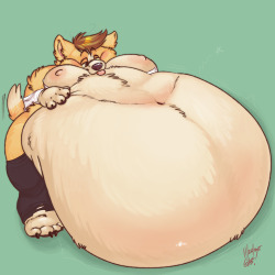 ghostbellies:  Commission for the super adorable Corpulent_Corgi!Theo…when