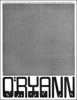 ungoliantschilde:  Jim Steranko ~ Selected Plates from the “O’Ryann’s