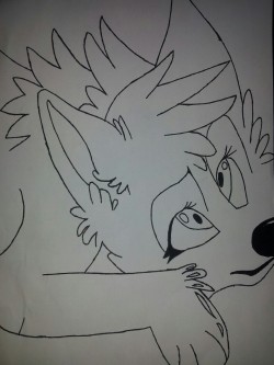 fyrew0lf:So I doodled something…I’m so bad at drawing ;o;