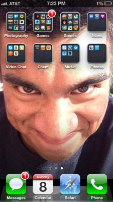 What’s scarier, Ace’s face as my wallpaper or that