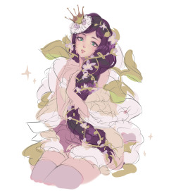 hachiyuki:  Rapunzel Nozomi sketch, I wanna cosplay this ahh