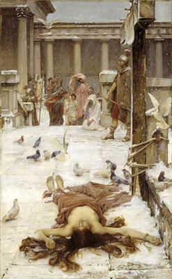 loumargi:  (Saint Eulalia). 1885-John William Waterhouse.