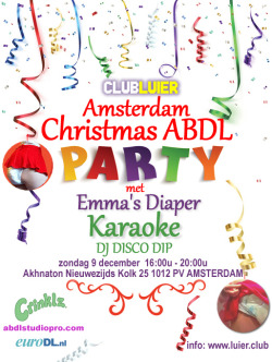 emma-abdl:  OMG Diapered Christmas Karaoke in Amsterdam :-D 