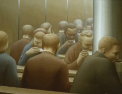 arsvitaest:  “Lunch” Author: George Tooker (American, 1920-2011)Date: