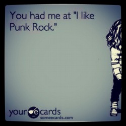hideousjosh:  ♪♬ Punk rock girl please look at meWhat do