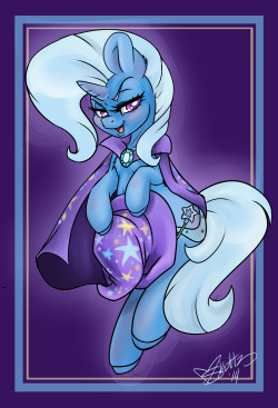 Pony pin-up commission for the-smiling-pony of Trixie! (What’s