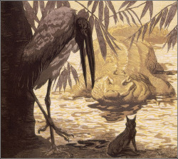 artistsanimals:  Artist: Paul JouveFrom: Le Livre de la Jungle